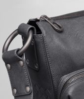 Bottega Veneta® Ardoise Fume Lambskin Cross Body Bag Bottega Veneta® Ardoise Fume Lambskin Cross Body Bag