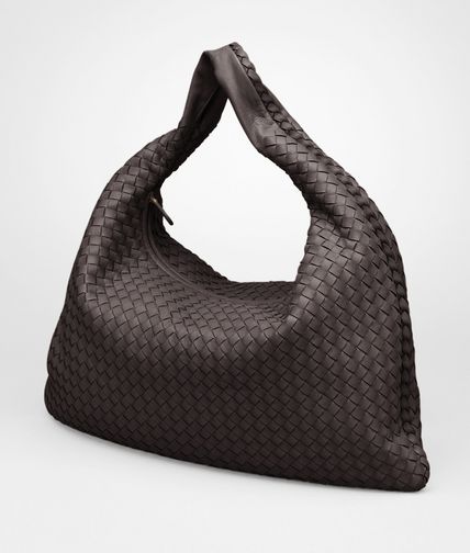 BOTTEGA VENETA - Ebano Intrecciato Nappa Large Veneta