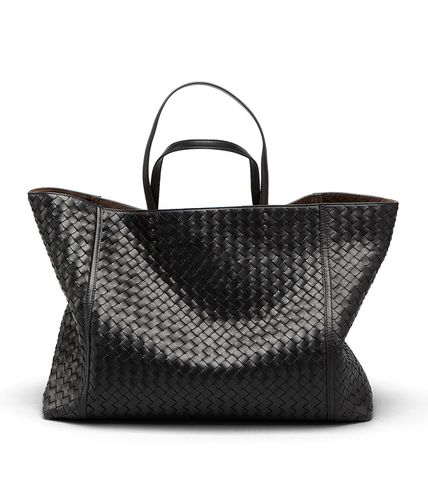 BOTTEGA VENETA - Tote Bag aus Nappaleder Intrecciato Nero