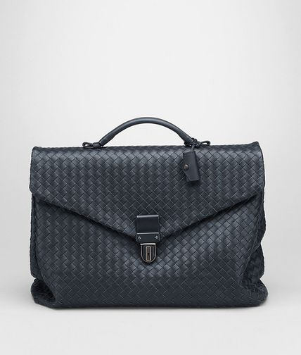 BOTTEGA VENETA - Leichte Aktentasche aus VN-Leder Intrecciato Tourmaline