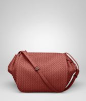 Bottega Veneta® Brique Intrecciato Nappa Cross Body Bag Bottega Veneta® Brique Intrecciato Nappa Cross Body Bag