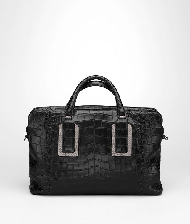 BOTTEGA VENETA BRIEFCASE IN NERO CROCODILE Business bag U fp