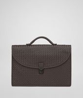 Bottega Veneta® Moro Intrecciato Light Calf Briefcase Bottega Veneta® Moro Intrecciato Light Calf Briefcase