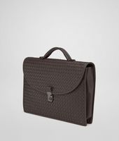 Bottega Veneta® Moro Intrecciato Light Calf Briefcase Bottega Veneta® Moro Intrecciato Light Calf Briefcase
