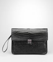 Bottega Veneta® Aktentasche aus weichem Krokodilleder Intrecciato Bottega Veneta® Aktentasche aus weichem Krokodilleder Intrecciato