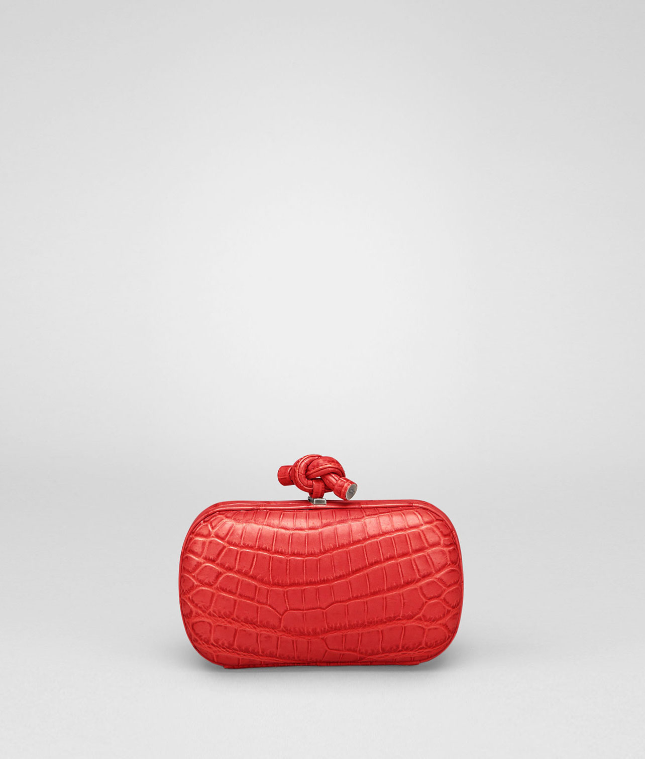 BOTTEGA VENETA - New Red Soft Crocodile Fume Knot