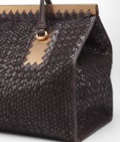 Bottega Veneta® Ebano Nero Intreccio Tricot Wool Bag Bottega Veneta® Ebano Nero Intreccio Tricot Wool Bag
