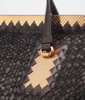 Bottega Veneta® Ebano Nero Intreccio Tricot Wool Bag Bottega Veneta® Ebano Nero Intreccio Tricot Wool Bag