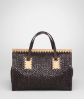 Bottega Veneta® Ebano Nero Intreccio Tricot Wool Bag Bottega Veneta® Ebano Nero Intreccio Tricot Wool Bag