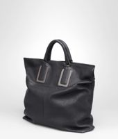 Bottega Veneta® Ardoise Buffalo Leather Metal Tote Bottega Veneta® Ardoise Buffalo Leather Metal Tote