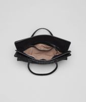 Bottega Veneta® Nero Intreccio Tricot Raffia Bag Bottega Veneta® Nero Intreccio Tricot Raffia Bag
