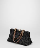 Bottega Veneta® Nero Raffia Wool Ayers Sant'Andrea Bag Bottega Veneta® Nero Raffia Wool Ayers Sant'Andrea Bag
