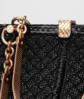 Bottega Veneta® Nero Raffia Wool Ayers Sant'Andrea Bag Bottega Veneta® Nero Raffia Wool Ayers Sant'Andrea Bag