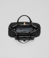 Bottega Veneta® Nero Raffia Wool Ayers Palermo Bag Bottega Veneta® Nero Raffia Wool Ayers Palermo Bag