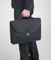 Bottega Veneta® Tourmaline Intrecciato Light Calf Briefcase Bottega Veneta® Tourmaline Intrecciato Light Calf Briefcase