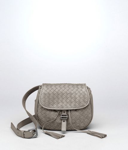 BOTTEGA VENETA - Fume Intrecciato Nappa Messenger Bag
