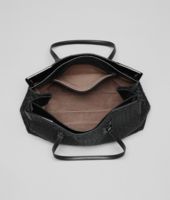 Bottega Veneta® Nero Intreccio Tricot Raffia Bag Bottega Veneta® Nero Intreccio Tricot Raffia Bag