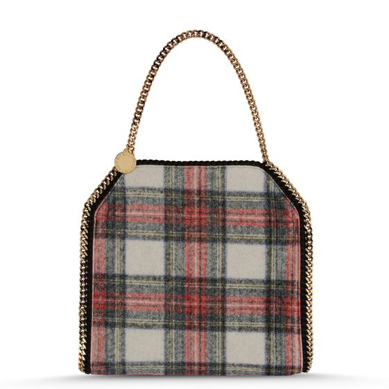 Stella McCartney, Falabella small tote in Tartan