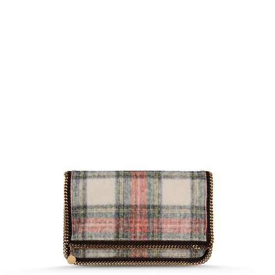Stella McCartney, Falabella Fold Over Tartan Clutch