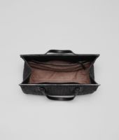 Bottega Veneta® Nero Intreccio Tricot Raffia Bag Bottega Veneta® Nero Intreccio Tricot Raffia Bag