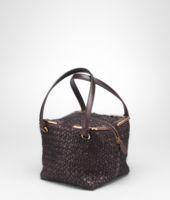 Bottega Veneta® Ebano Nero Intreccio Tricot Wool Bag Bottega Veneta® Ebano Nero Intreccio Tricot Wool Bag