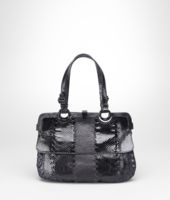 Bottega Veneta® Twin Tasche aus Karung, Ayers und Rochenleder Nero Bottega Veneta® Twin Tasche aus Karung, Ayers und Rochenleder Nero