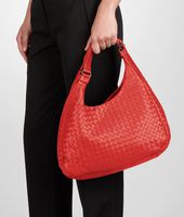 Bottega Veneta® New Red Intrecciato Nappa Campana Bag Bottega Veneta® New Red Intrecciato Nappa Campana Bag