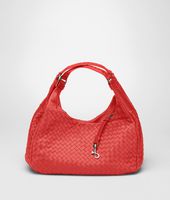 Bottega Veneta® Campana Tasche aus Nappaleder Intrecciato New Red Bottega Veneta® Campana Tasche aus Nappaleder Intrecciato New Red