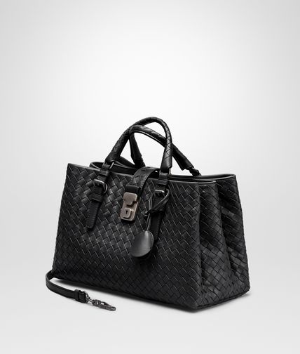 BOTTEGA VENETA - Prusse Intrecciato Light Calf Roma Bag
