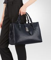 Bottega Veneta® Prusse Intrecciato Light Calf Roma Bag Bottega Veneta® Prusse Intrecciato Light Calf Roma Bag