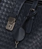 Bottega Veneta® Prusse Intrecciato Light Calf Roma Bag Bottega Veneta® Prusse Intrecciato Light Calf Roma Bag