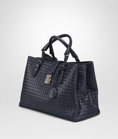 Bottega Veneta® Prusse Intrecciato Light Calf Roma Bag Bottega Veneta® Prusse Intrecciato Light Calf Roma Bag