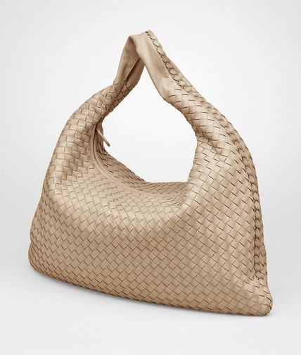 BOTTEGA VENETA - Walnut Intrecciato Nappa Large Veneta