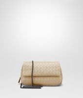 Bottega Veneta® Walnut Intrecciato Nappa Messenger Mini Bag Bottega Veneta® Walnut Intrecciato Nappa Messenger Mini Bag
