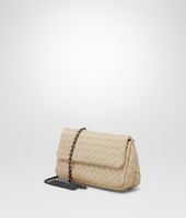Bottega Veneta® Walnut Intrecciato Nappa Messenger Mini Bag Bottega Veneta® Walnut Intrecciato Nappa Messenger Mini Bag