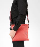 Bottega Veneta® New Red Intrecciato VN Cross Body Messenger Bottega Veneta® New Red Intrecciato VN Cross Body Messenger
