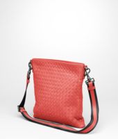 Bottega Veneta® New Red Intrecciato VN Cross Body Messenger Bottega Veneta® New Red Intrecciato VN Cross Body Messenger