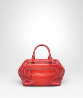 Bottega Veneta® Brera Tasche aus Madras Sfumato Fraise New Red Bottega Veneta® Brera Tasche aus Madras Sfumato Fraise New Red