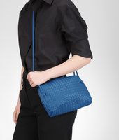 Bottega Veneta® Électrique Intrecciato Nappa Cross Body Bag Bottega Veneta® Électrique Intrecciato Nappa Cross Body Bag