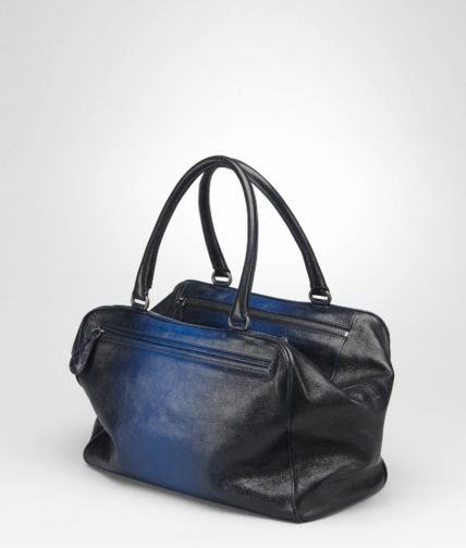BOTTEGA VENETA - Prusse Electrique Madras sfumato Brera Bag