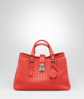 Bottega Veneta® New Red Intrecciato Light Calf Roma Bag Bottega Veneta® New Red Intrecciato Light Calf Roma Bag
