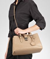 Bottega Veneta® Walnut Intrecciato Light Calf Roma Bag Bottega Veneta® Walnut Intrecciato Light Calf Roma Bag