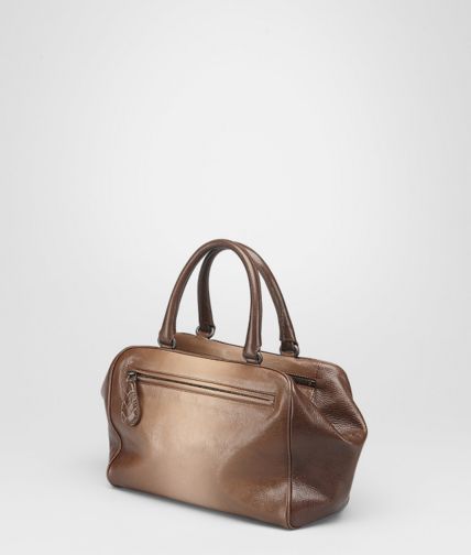 BOTTEGA VENETA - Edoardo Walnut Madras sfumato Brera Bag