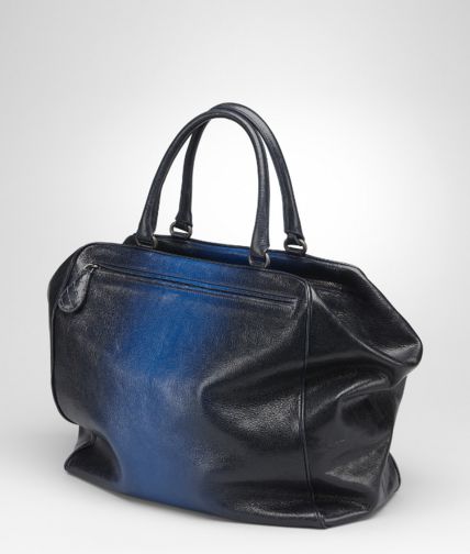 BOTTEGA VENETA - Prusse Electrique Madras sfumato Brera Bag