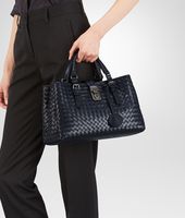 Bottega Veneta® Prusse Intrecciato Light Calf Roma Bag Bottega Veneta® Prusse Intrecciato Light Calf Roma Bag
