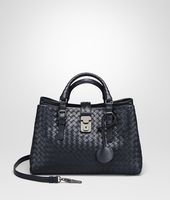 Bottega Veneta® Prusse Intrecciato Light Calf Roma Bag Bottega Veneta® Prusse Intrecciato Light Calf Roma Bag