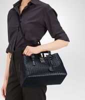 Bottega Veneta® Prusse Intrecciato Light Calf Roma Bag Bottega Veneta® Prusse Intrecciato Light Calf Roma Bag