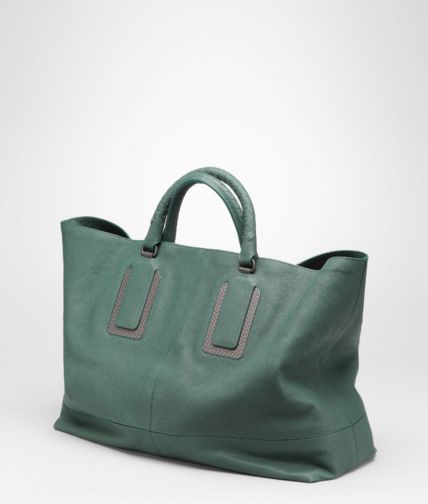 BOTTEGA VENETA - Menthe Buffalo Leather Metal Tote