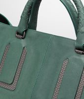 Bottega Veneta® Menthe Buffalo Leather Metal Tote Bottega Veneta® Menthe Buffalo Leather Metal Tote