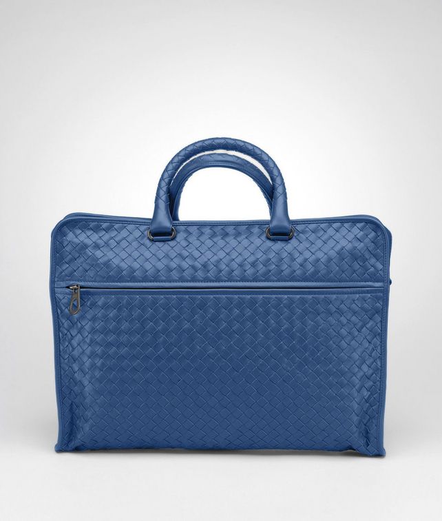 BOTTEGA VENETA Électrique Intrecciato Light Calf Briefcase Business bag U fp